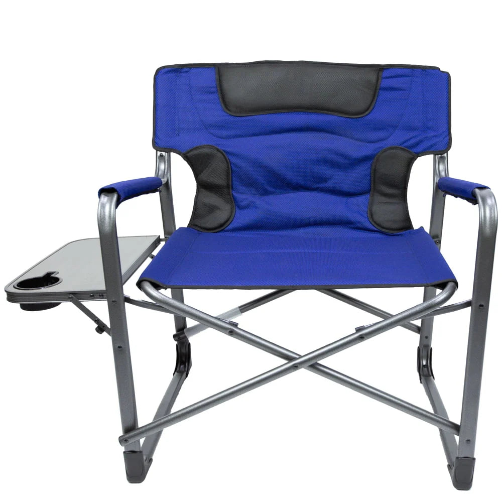 Ozark Trail Camping Director Chair XXL, Blue, Adult, 10 lb