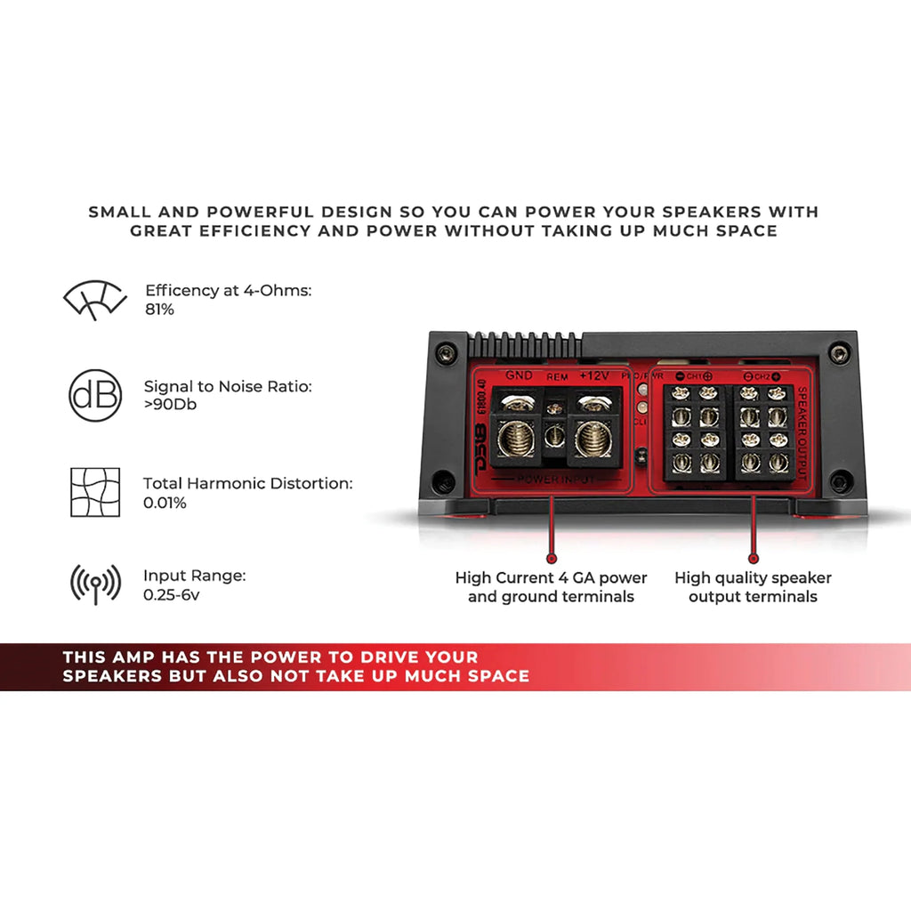 DS18 G1800.4D GEN - X 1, 800 - Watt - Max 4 - Channel Full - Range Class D Amp