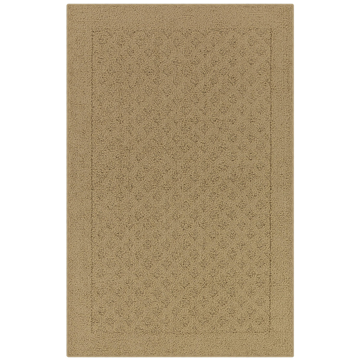 Mainstays Dylan Solid Diamond Traditional Beige Area Rug, 2'6"x3'10"