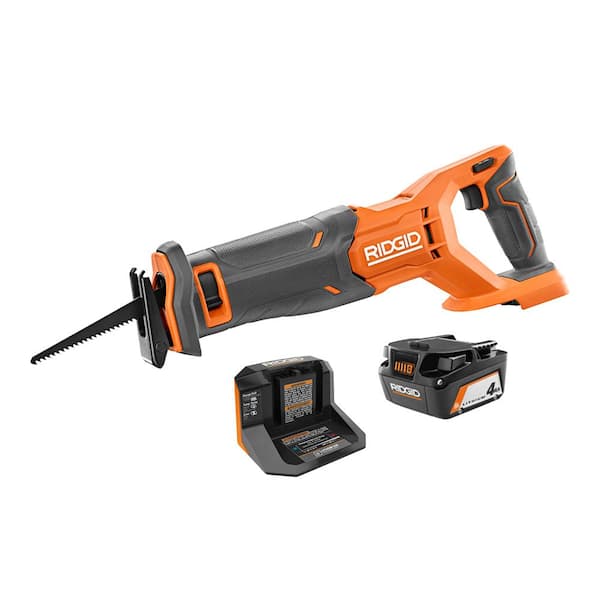 18V Cordless Reciprocating Saw Kit with 4.0 Ah Battery and Charger