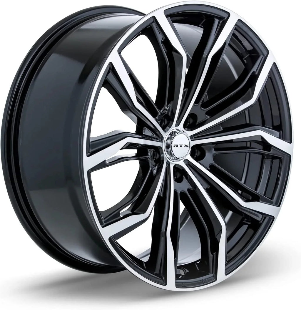 RTX Black Widow 17x7.5 5x112 ET42 CB66.6 Black Machined Wheel