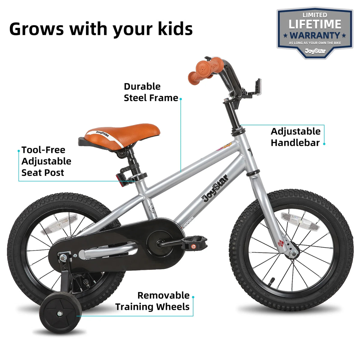 JOYSTAR Kids Bike for Ages 2 - 12 Years Old Boys Girls, 12 - 20 in BMX Style Kid'S Bikes, Multiple Colors