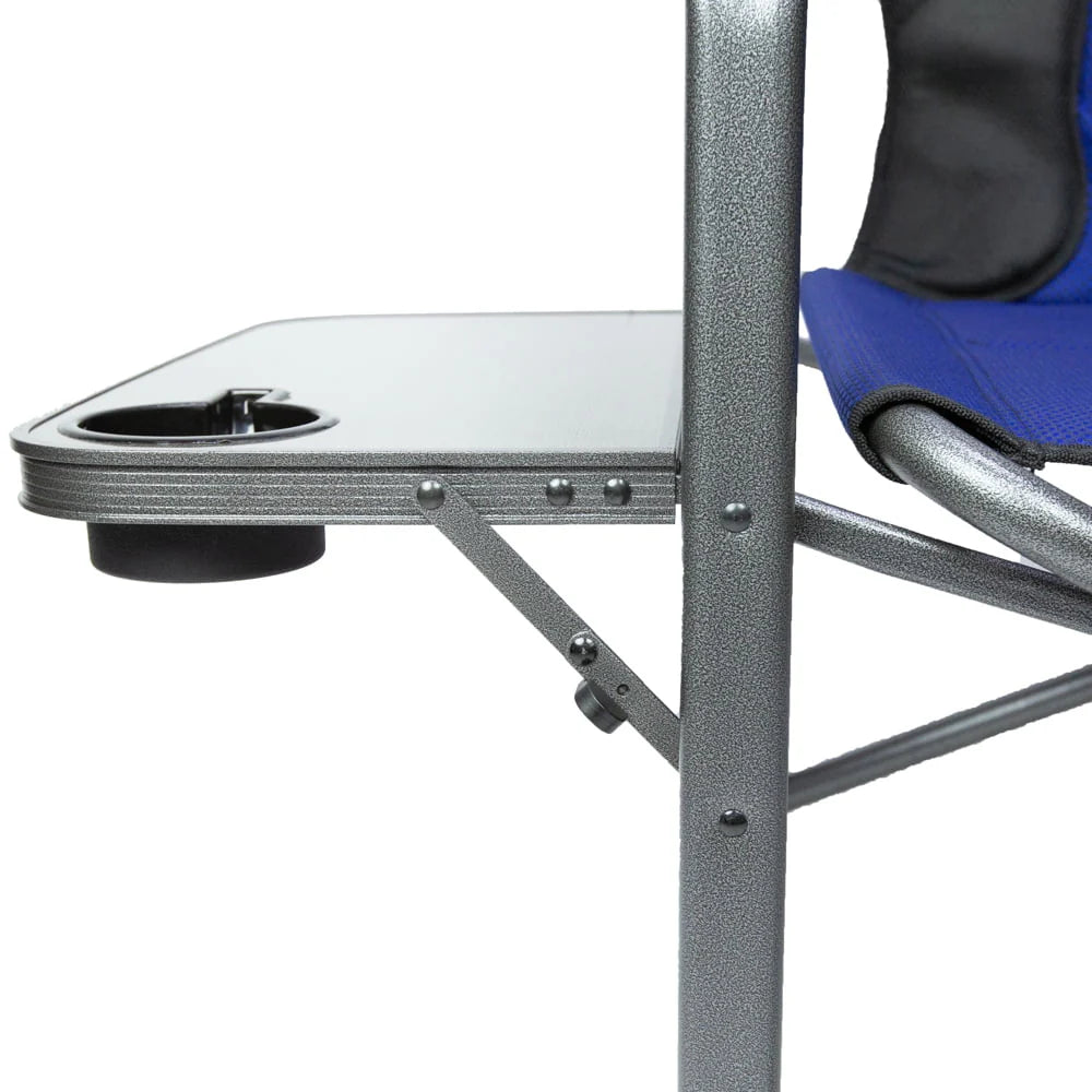 Ozark Trail Camping Director Chair XXL, Blue, Adult, 10 lb