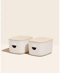 Open Spaces Medium Bins, Set of 2 - Cream