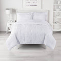 The Big One Crinkle Comforter Set with Sheets, White, Twin