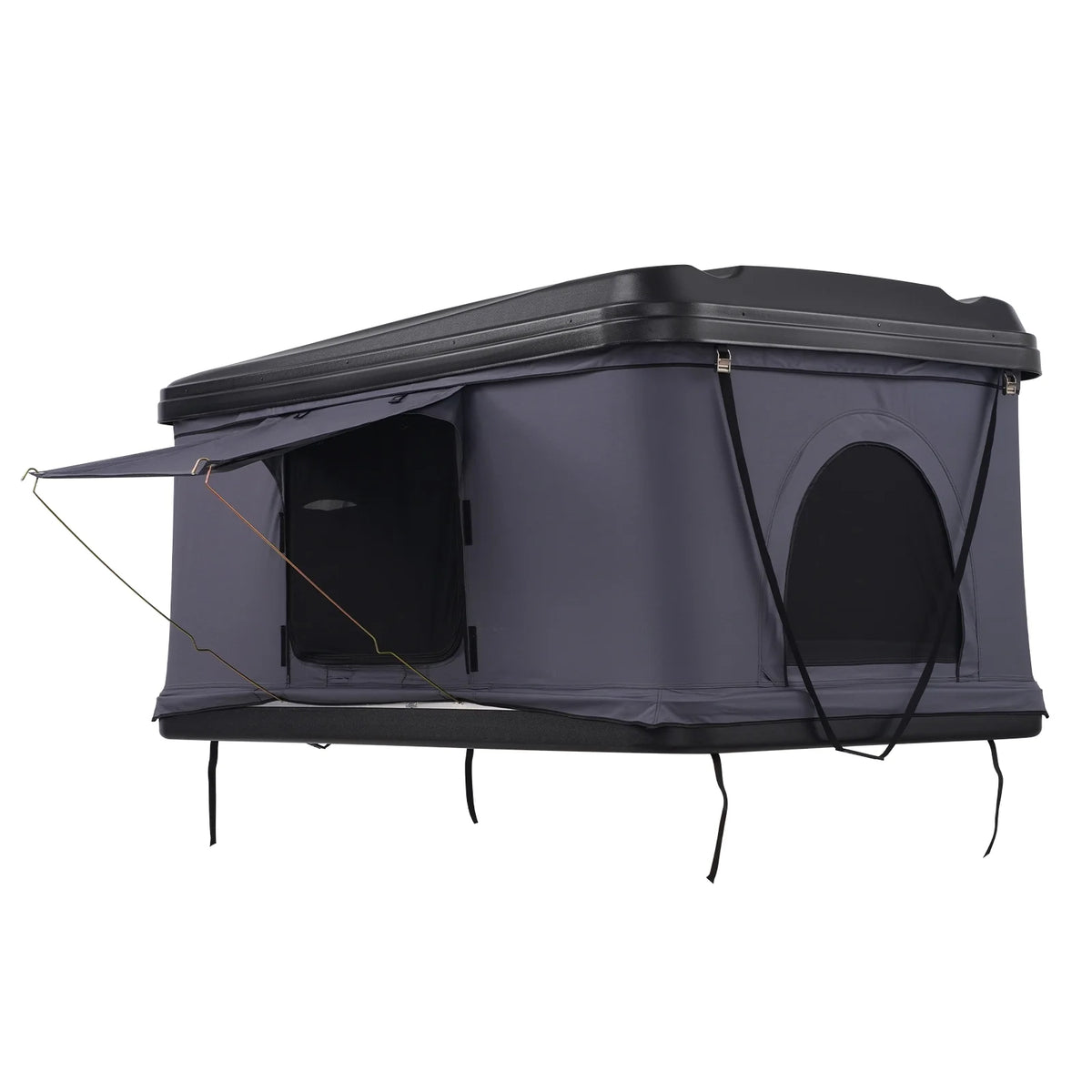 KFFKFF Hard Shell Rooftop Tent, Naturnest Model for 2 - 3 People, Includes Thick Mattress and Telescopic Ladder, Waterproof and Windproof, Suitable for Jeep, SUV, Van, and Pickup Trucks
