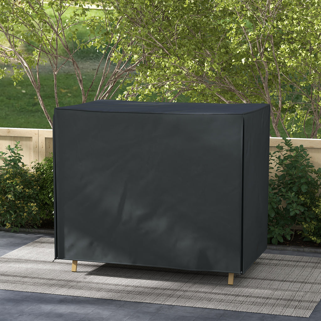 Outsunny Abdeckung für Hollywoodschaukel, wasserdicht, Polyester, 220x125x172cm, Schwarz