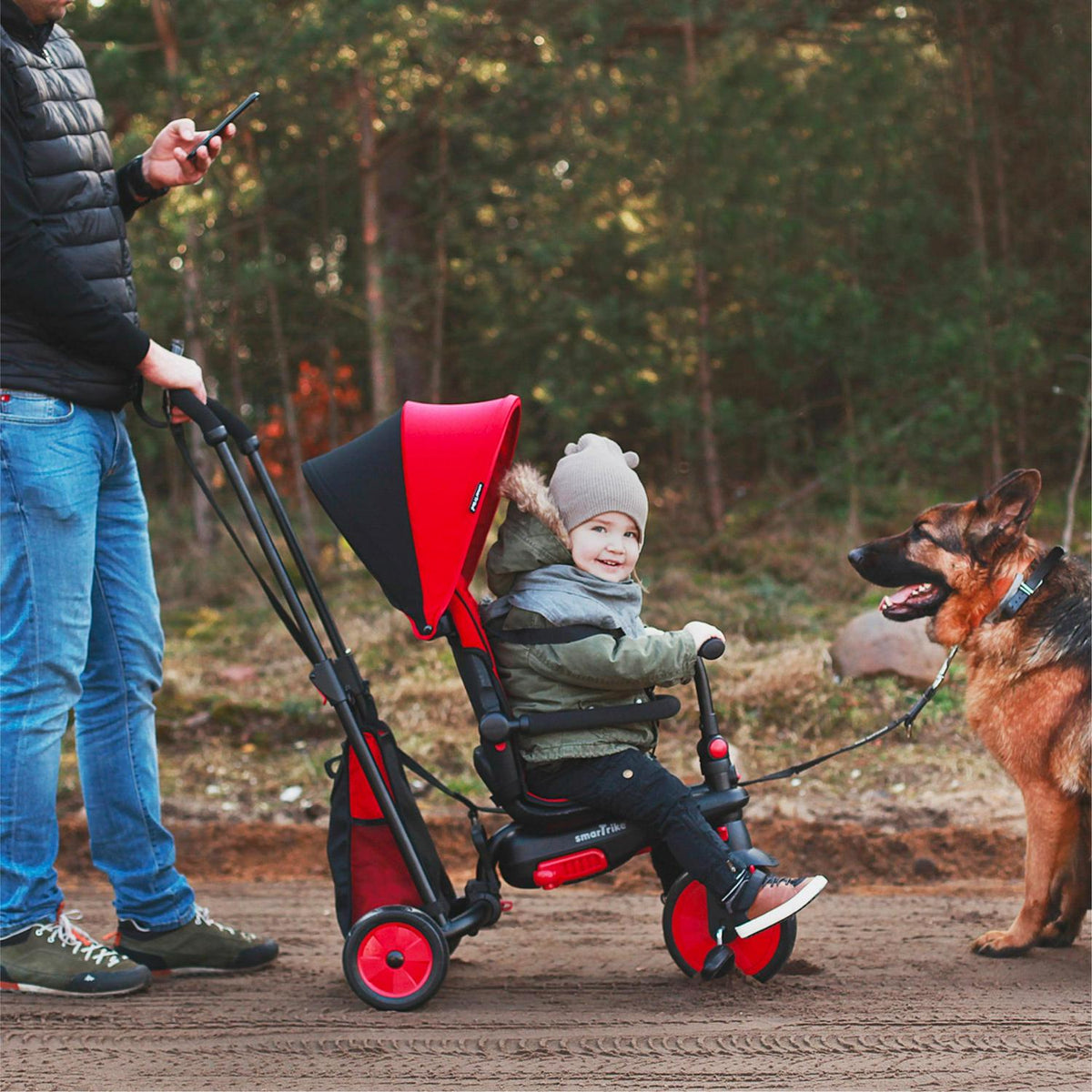Smartrike 5 in 1 Modular Toddler Stroller Tricycle with 1 Handed Steering