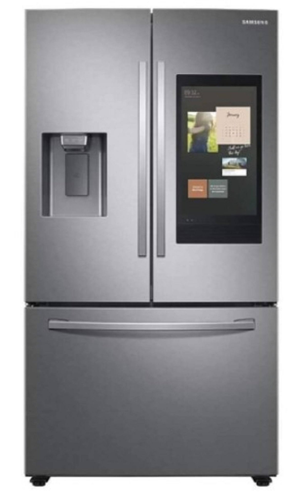 Samsung - Family Hub 26.5 Cu. ft. French Door Refrigerator - Stainless Steel