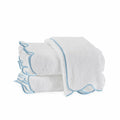 Matouk Cairo Scallop Guest Towel - Light Blue