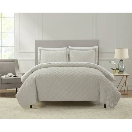 Mainstays Corduroy 7 Piece Quilt Set with Sheets, King, Gold