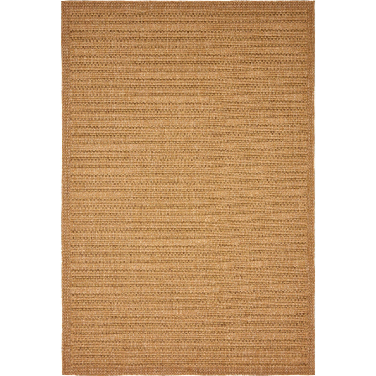 Unique Loom Checkered Outdoor Area Rug - 4' x 6' Light Brown