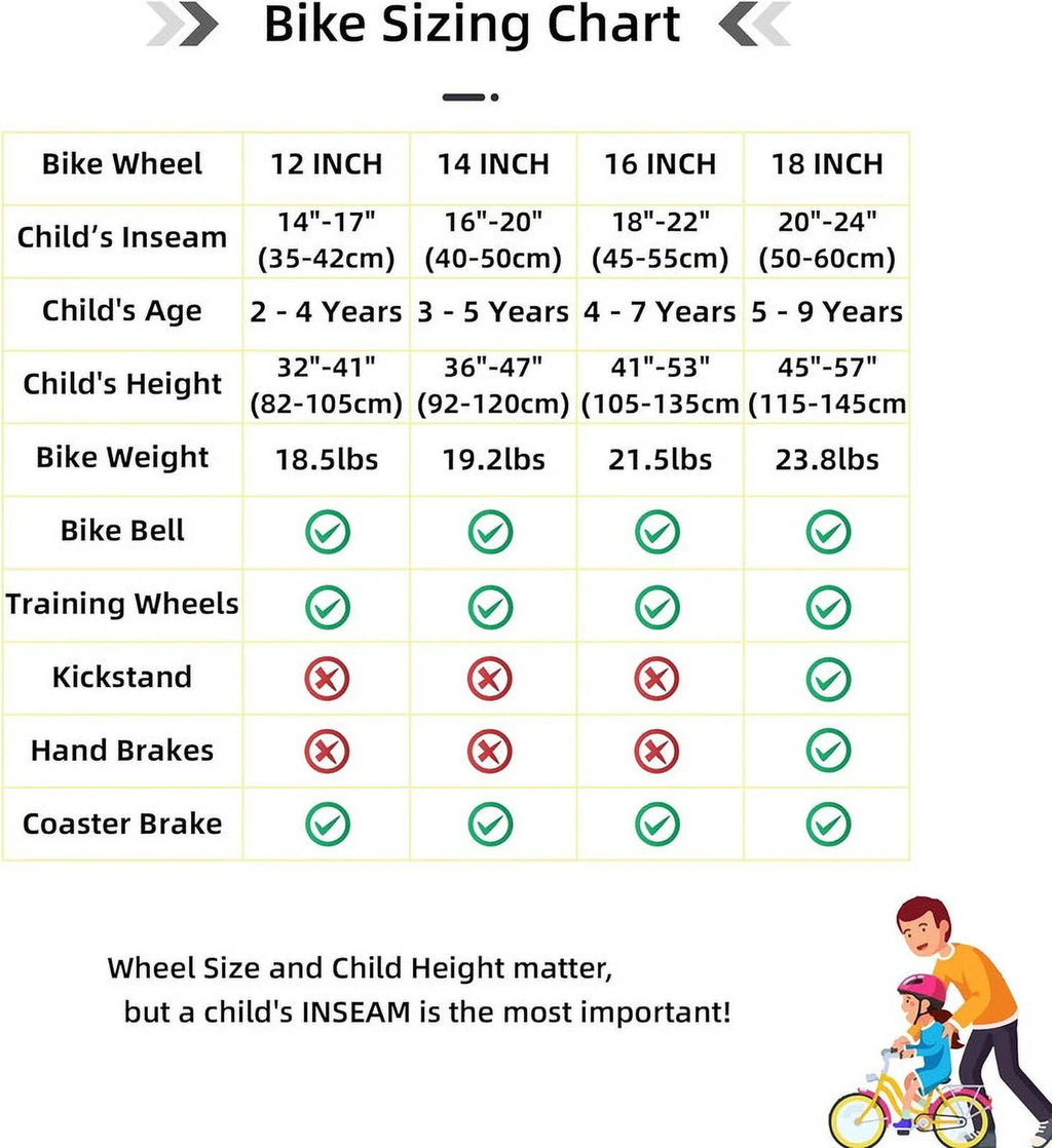 JOYSTAR Kids Bike for Ages 2 - 12 Years Old Boys Girls, 12 - 20 in BMX Style Kid'S Bikes, Multiple Colors