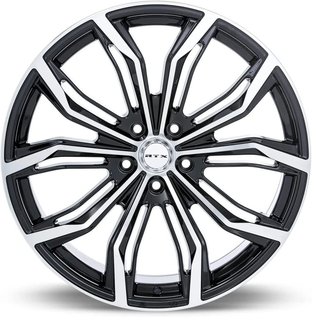 RTX Black Widow 17x7.5 5x112 ET42 CB66.6 Black Machined Wheel