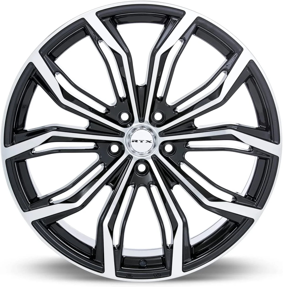 RTX Black Widow 17x7.5 5x112 ET42 CB66.6 Black Machined Wheel