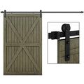 EaseLife 10 ft Heavy Duty Sliding Barn Door Hardware Track Kit, Ultra Hard Sturd