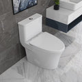 Deervalley Symmetry DV - 1F52807 One Piece Toilets 1.28 GPF Single Flush Elongated Toilet, Ceramic Compact Toilet in White