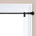 Drapery Rod Set Matte Black 2 Number of Pieces in Set Room Essentials