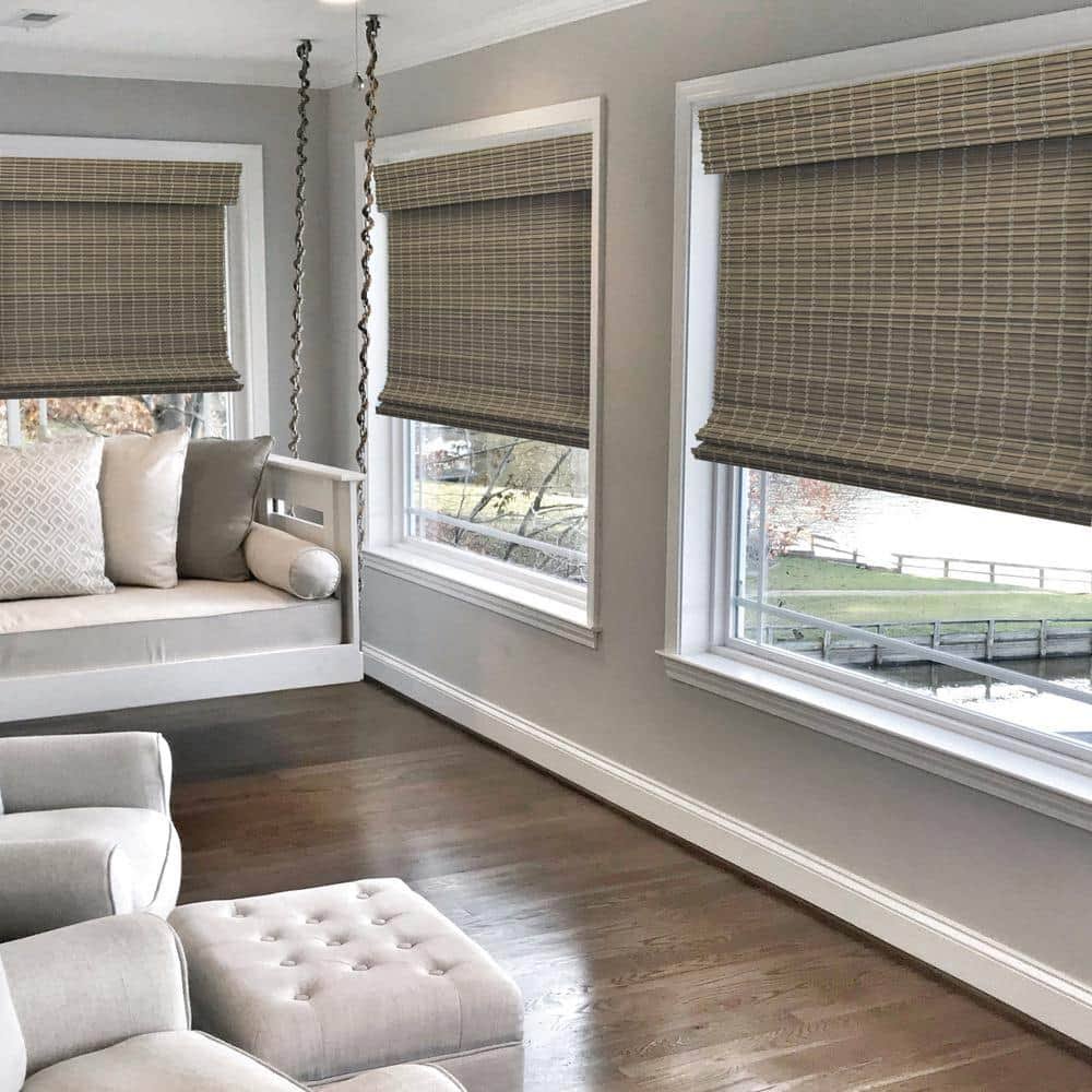 Radiance Cordless Driftwood Roman Shade (19x48)