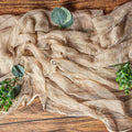 CV Linens Cheesecloth Table Runner 25" x 16ft - Champagne