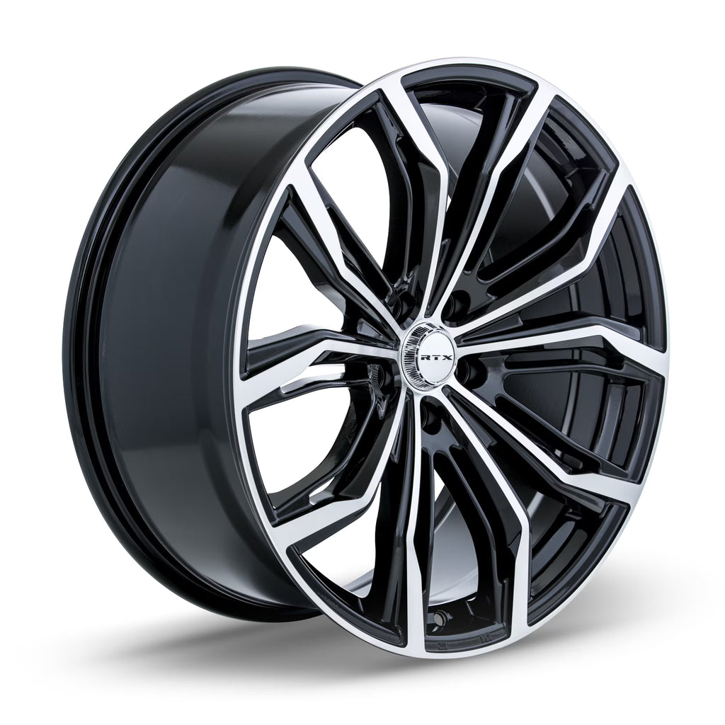 RTX Black Widow 17x7.5 5x112 ET42 CB66.6 Black Machined Wheel