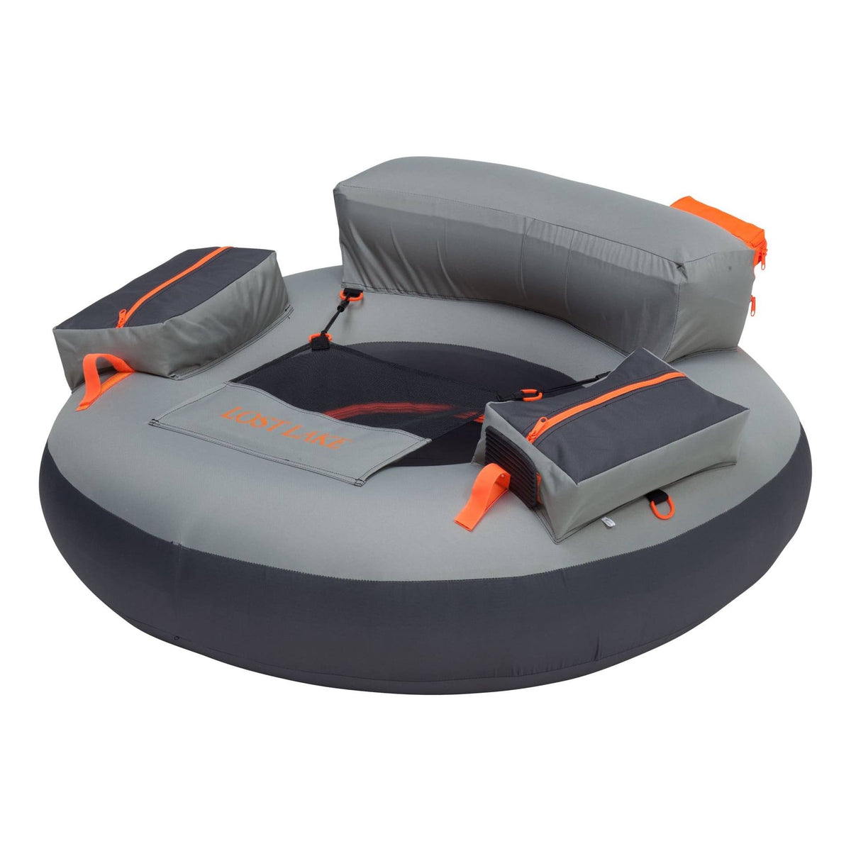 White River Fly Shop Lost Lake Round Float Tube - Gray/Orange