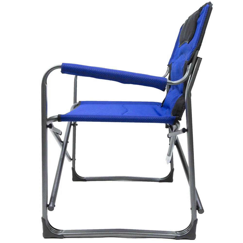 Ozark Trail Camping Director Chair XXL, Blue, Adult, 10 lb